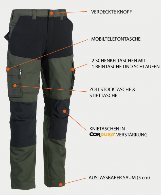 | Hose | Hosen Schutzkleidung | GSG Workwear Hector HEROCK schwarz